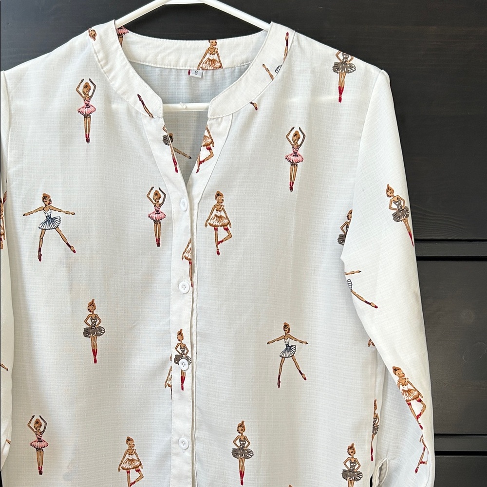 Ballerina Print Blouse